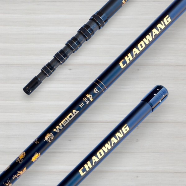 Ручка для підсака Weida Chaowang телескопічна карбонова, з регульованою довжиною, 3,0м